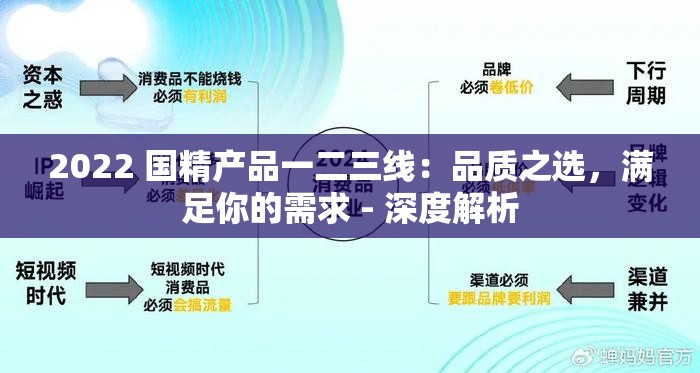 2022 国精产品一二三线：品质之选，满足你的需求 - 深度解析