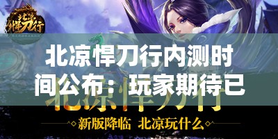 北凉悍刀行内测时间公布：玩家期待已久的武侠新作即将上线