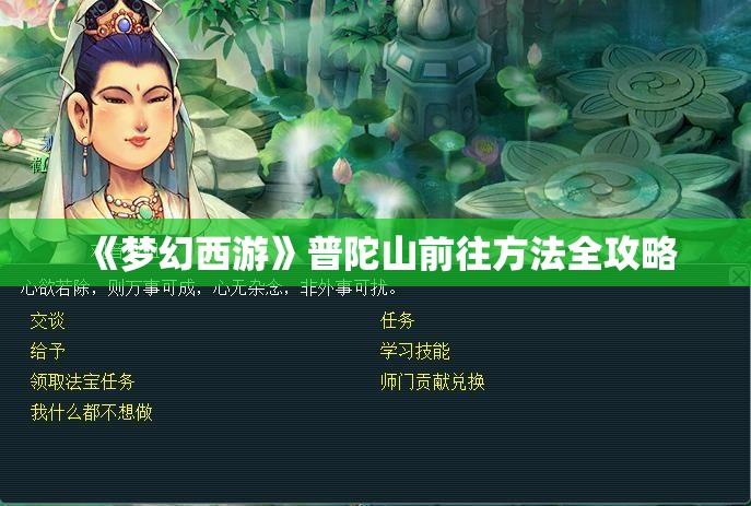 《梦幻西游》普陀山前往方法全攻略