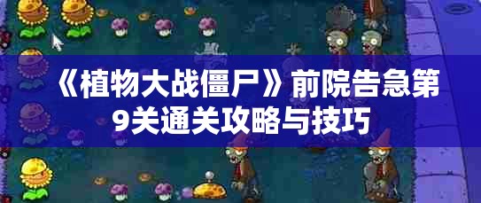 《植物大战僵尸》前院告急第9关通关攻略与技巧