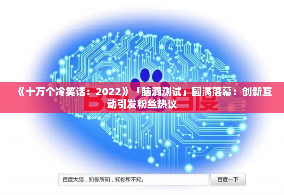 《十万个冷笑话：2022》「脑洞测试」圆满落幕：创新互动引发粉丝热议