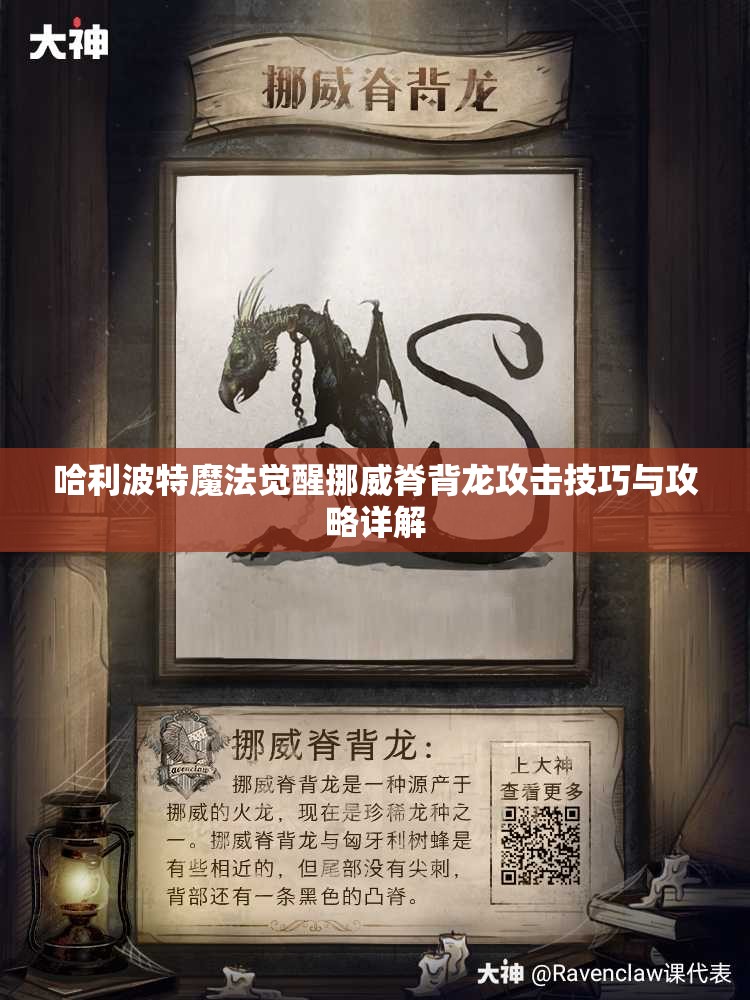 哈利波特魔法觉醒挪威脊背龙攻击技巧与攻略详解